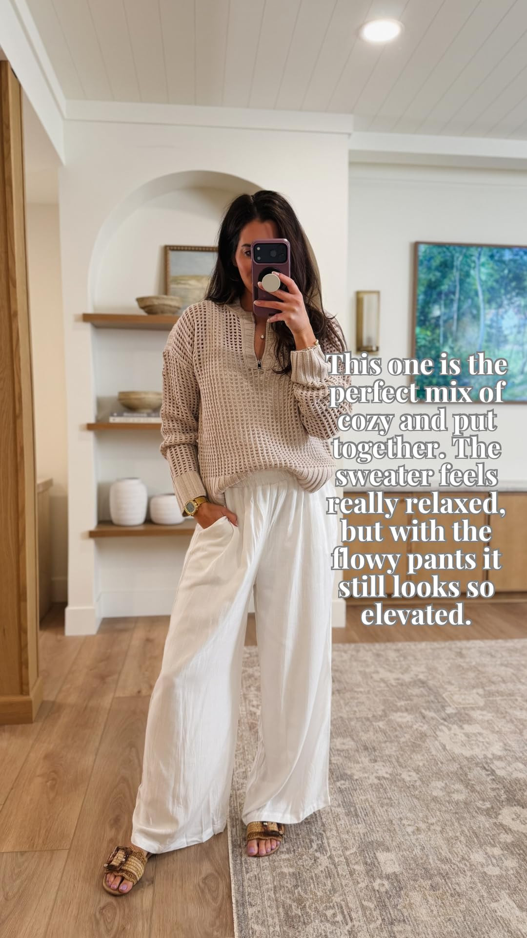 Feeling relaxed and stylish in this cozy jumpsuit. Perfect for a laid-back day. #casual #outfit #amazonfashion #linenjumpsuit #linen #sandals #raffiasandals #pleasantlybuilt #casualoutfit 

 #LTKdayinmylife #LTKmomlife #LTKTravel