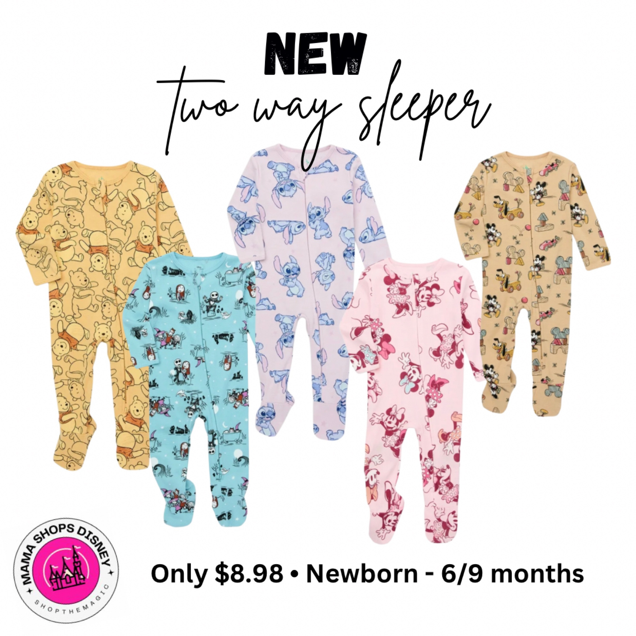 Double Zipper Disney Sleepers only $8.98 newborn to 6/9 months 

#LTKBaby #LTKKids #LTKFindsUnder50