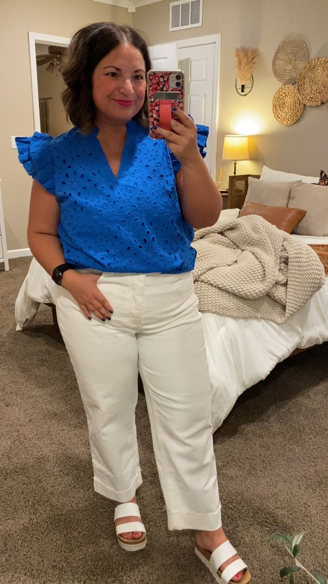 Elevate your spring wardrobe with a classic pair of white jeans! 💙 Perfect for those busy days in the classroom, these versatile beauties can be dressed up or down. Pair with a blouse and cute sandals for an effortless teacher OOTD. Comfort meets style for the ultimate spring vibe!

sandals: fit true to size // wearing a 5
jeans: fit true to size // wearing a 14
blouse: fits true to size // wearing a large 

 

#LTKStyleTip #LTKWorkwear #LTKMidsize