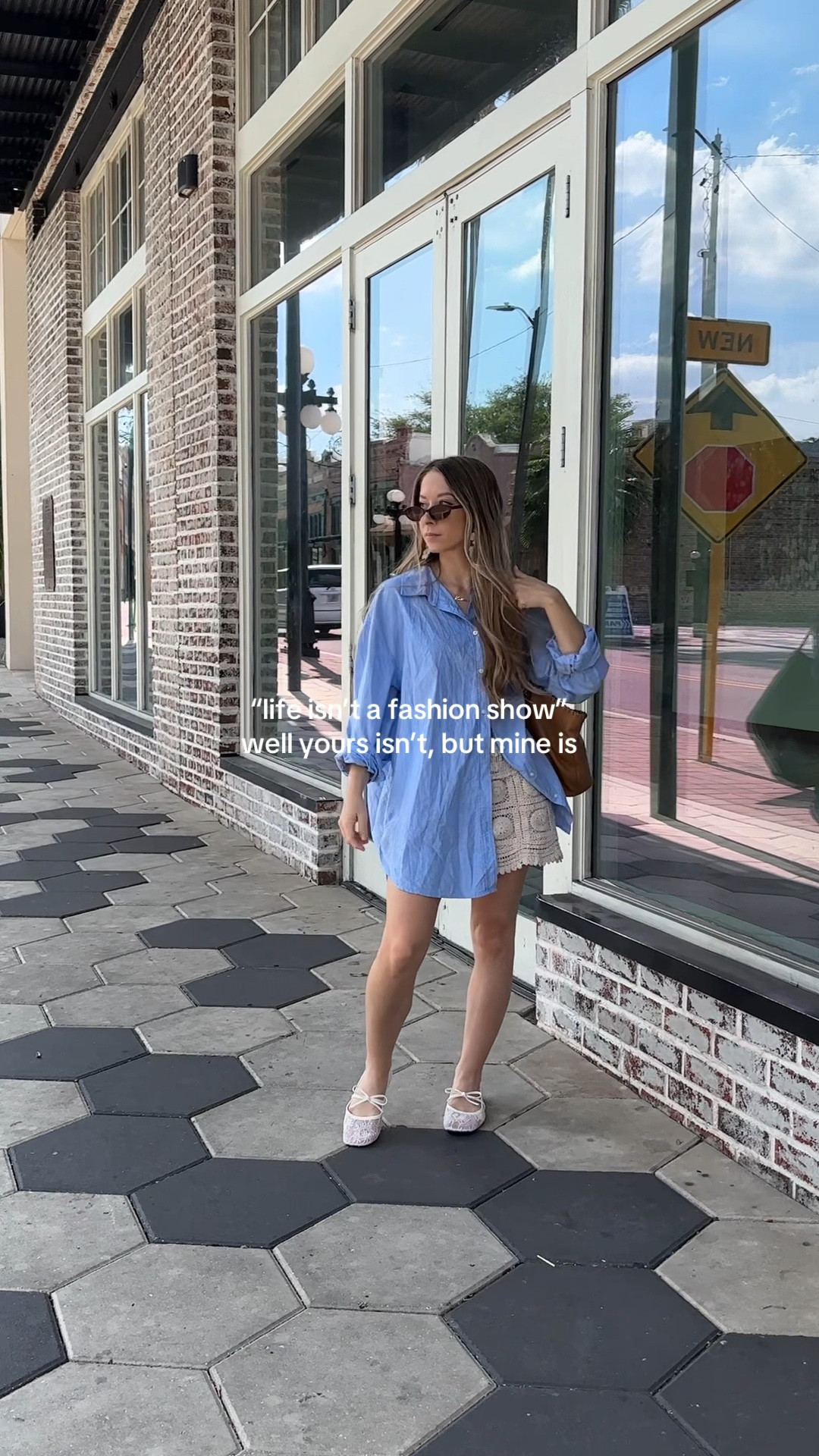 summer outfit idea🤍 wearing xl in the blue button down for an oversized fit! 

#LTKootd #LTKSeasonal