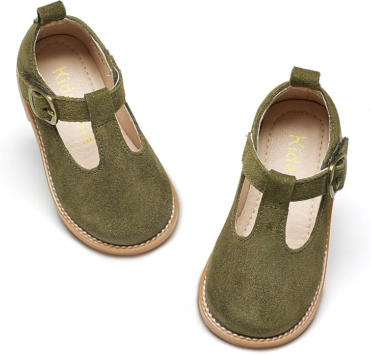 Kiderence Toddler Little Girls Mary Jane Dress Shoes School Oxford for Flats | Amazon (US)