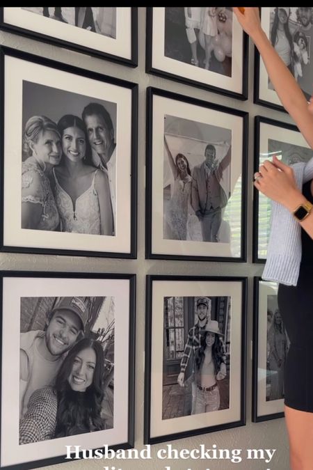 Black photo frames for gallery wall 

#LTKhome #LTKSeasonal #LTKunder50