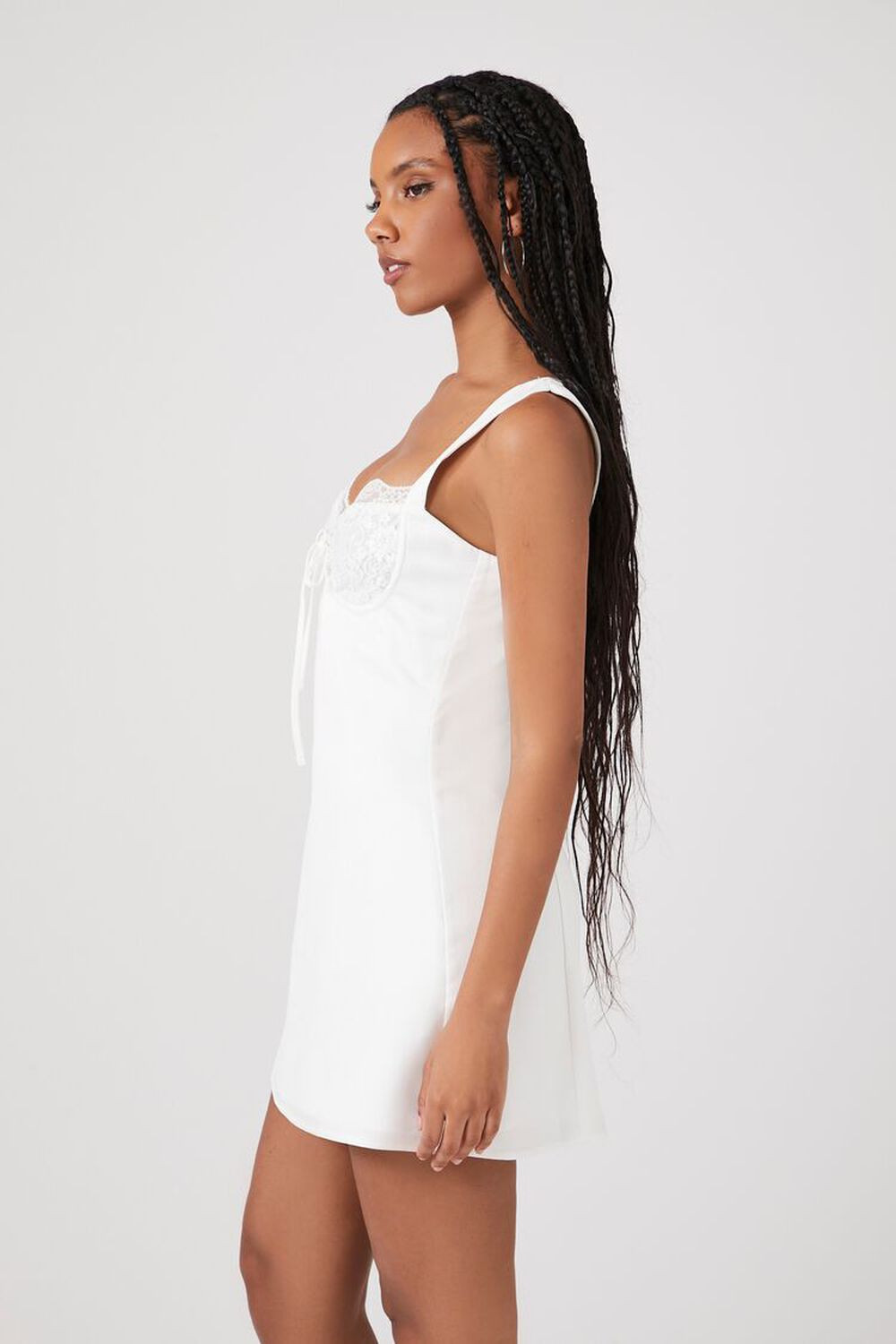 Satin & Lace Mini Dress | Forever 21 (US)