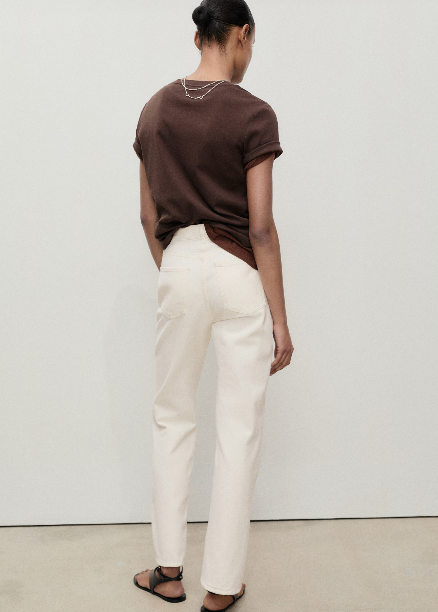 Matilda medium-rise straight-fit jeans - Women | MANGO United Kingdom | MANGO (UK)