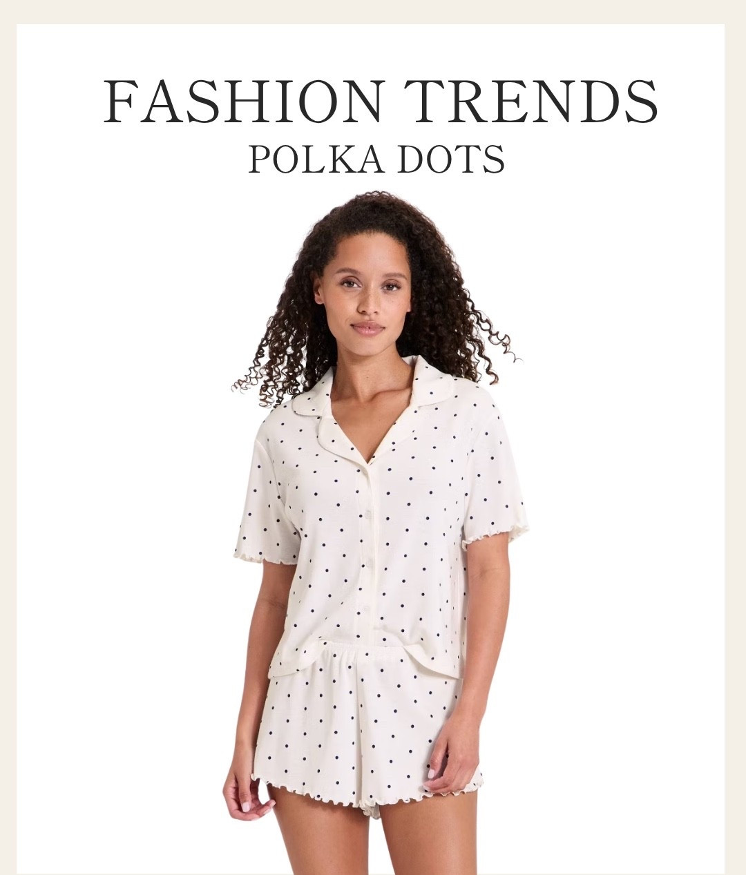 Love these scalloped pjs from Target. Scallops are in right now, too!