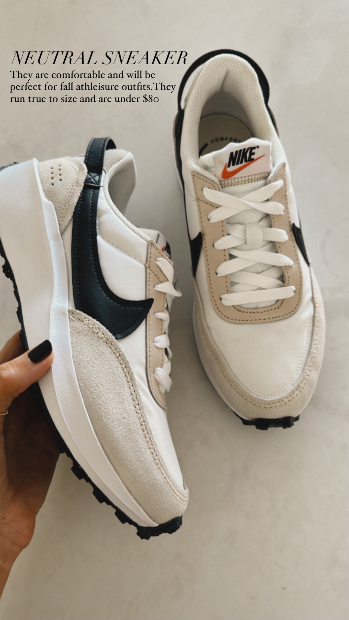 Love these neutral waffle sneakers for fall. They are comfortable, under $80 and run true or size #StylinbyAylin #Aylin

#LTKActive #LTKShoeCrush #LTKFindsUnder100