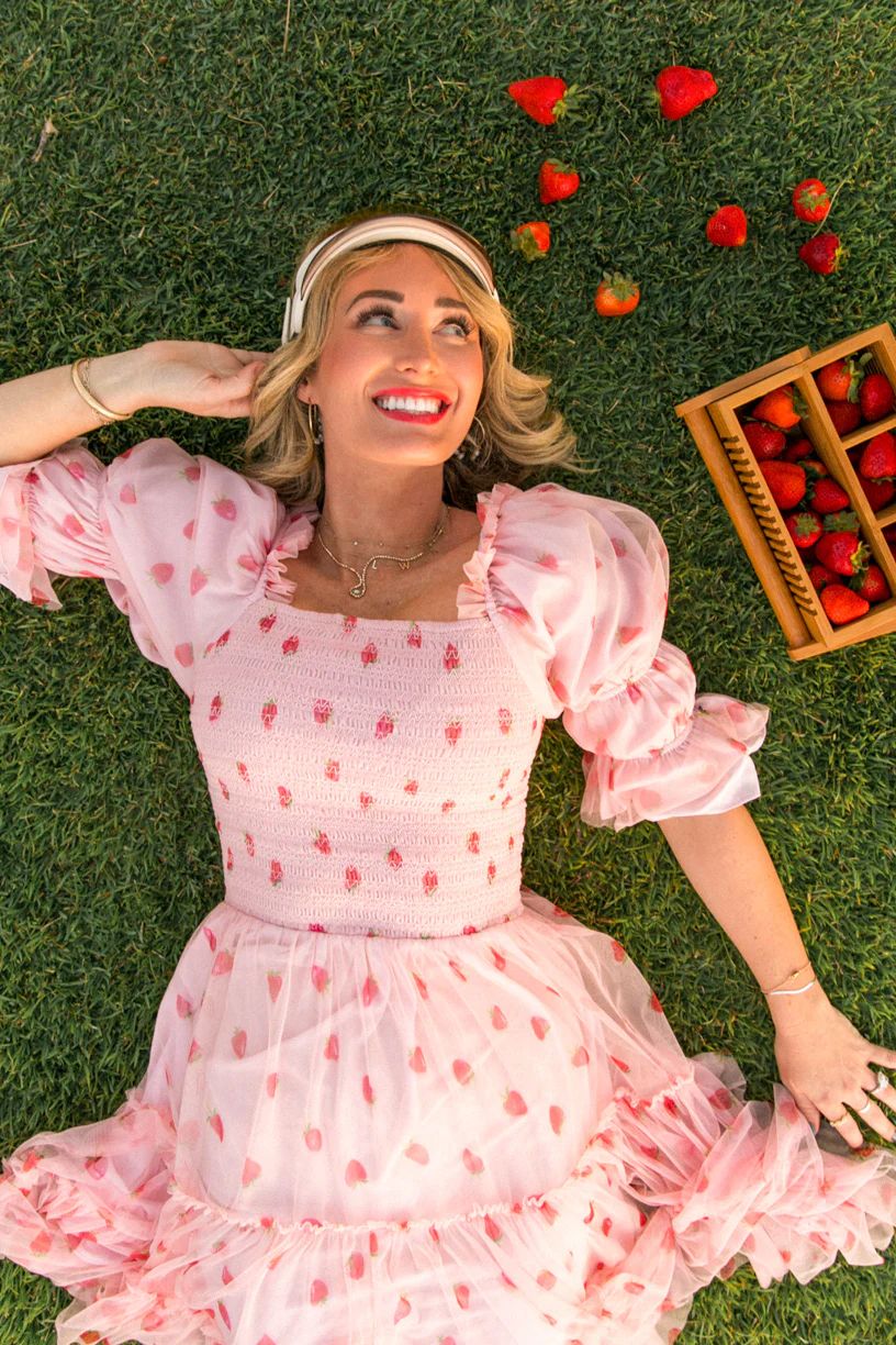 Jess Dress in Strawberry Fields | Ivy City Co