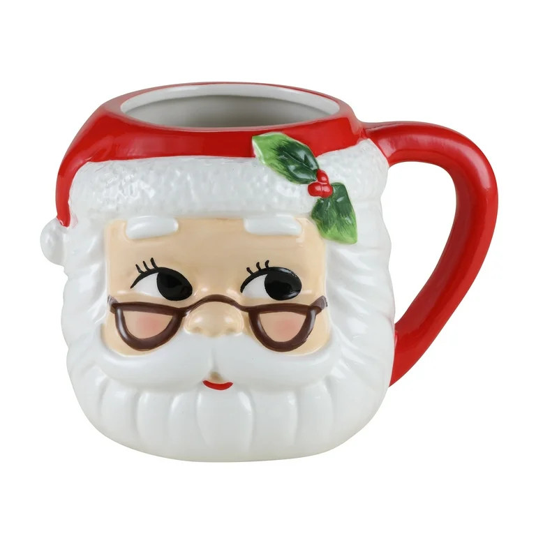 Mr. Christmas 23 ounce Santa Mug, Red | Walmart (US)