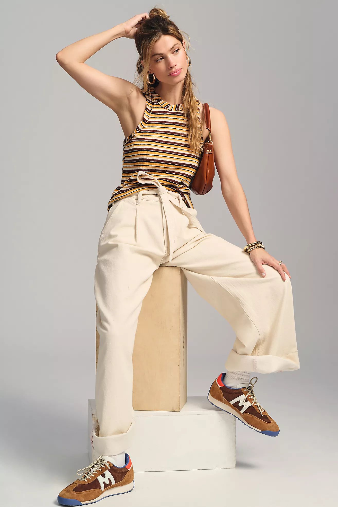 Pilcro Ribbed Tank | Anthropologie (US)