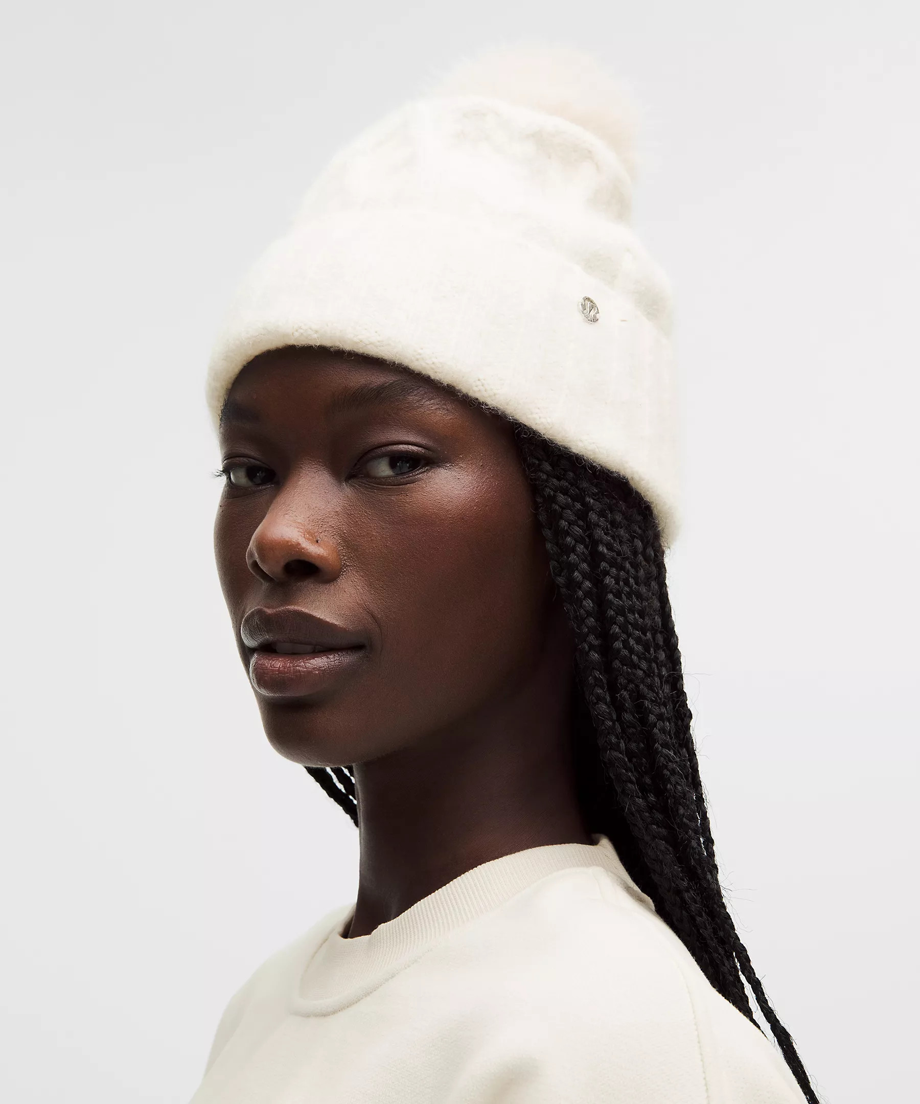 Women's Alpaca Wool-Blend Cable-Knit Pom Beanie | Lululemon (US)