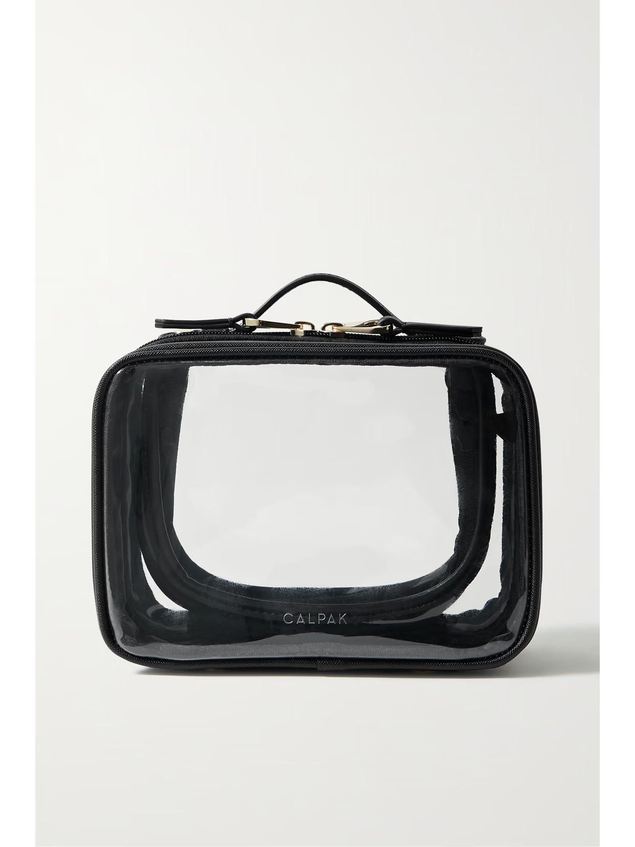 CALPAK - Mini Faux Textured-leather And Pvc Cosmetics Case - Black | NET-A-PORTER (US)