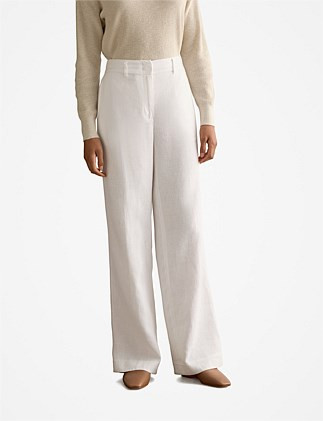 Trenery Linen Wide Leg Pant | David Jones | David Jones (Australia & New Zealand)