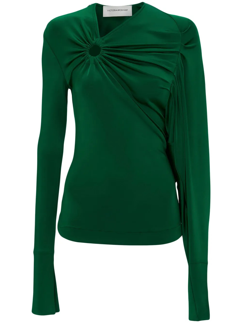 long-sleeve gathered-detail top | Farfetch Global