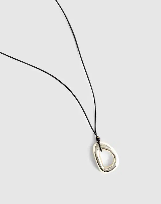 Sculptural Pendant Cord Necklace | Madewell