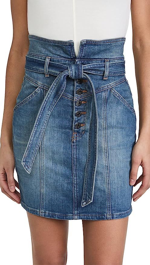 Veronica Beard Jean Women's Aliana Notch Waist Jean Skirt | Amazon (US)