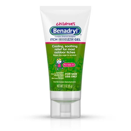 Benadryl Anti-Itch Camphor Cooling Gel for Kids, Travel Size, 3 oz | Walmart (US)