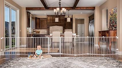 Regalo 192-Inch Super Wide Adjustable Baby Gate and Play Yard, 4-In-1, Bonus Kit, Includes 4 Pack... | Amazon (US)