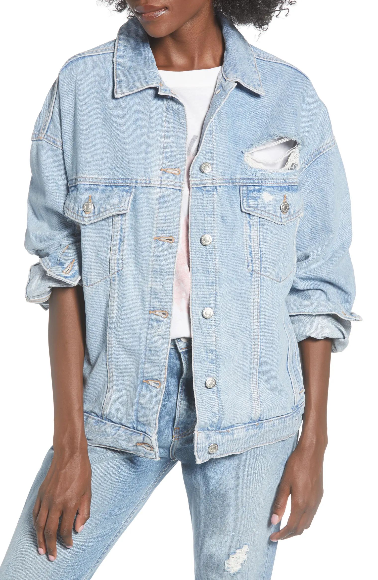 Ripped Oversize Jacket | Nordstrom