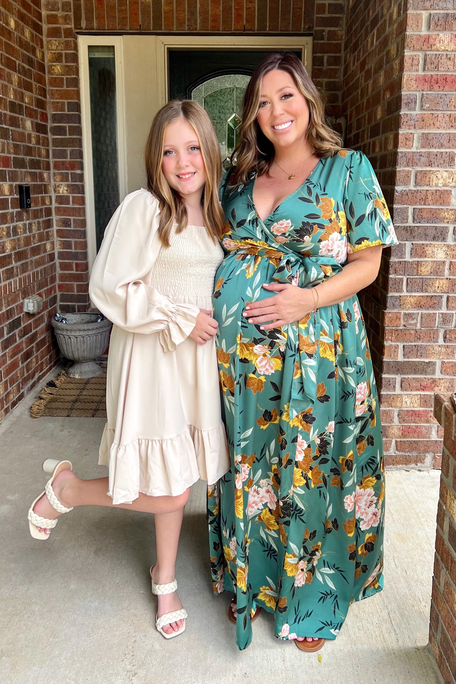Baby shower dresses, bump friendly dress, maternity dress, 34 weeks pregnant 🤰🏼 
Baltic Born and Amazon dresses
Me: Size XL 
Emma- Size XS

#LTKplussize #LTKbaby #LTKbump