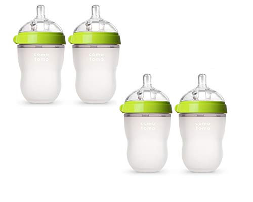 Comotomo Natural Feel Baby Bottle, 4 Pack | Amazon (US)