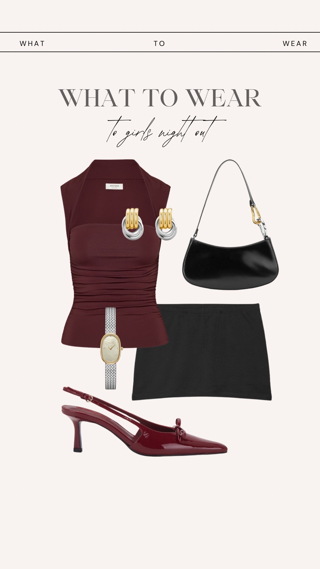 What to wear to girls night out 🍸

gno outfit, mini skirt outfit, cherry red top and heels, date night look, going out style, black skirt outfit, party lookk 

#LTKShoeCrush #LTKParties #LTKStyleTip