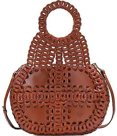 Patricia Nash Pisticci Woven Leather Satchel Bag - Florence | Dillard's