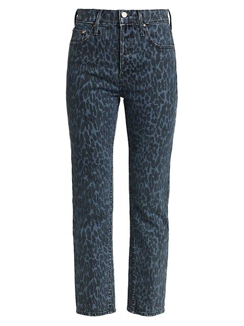 The Tomcat Ankle Leopard Jeans | Saks Fifth Avenue