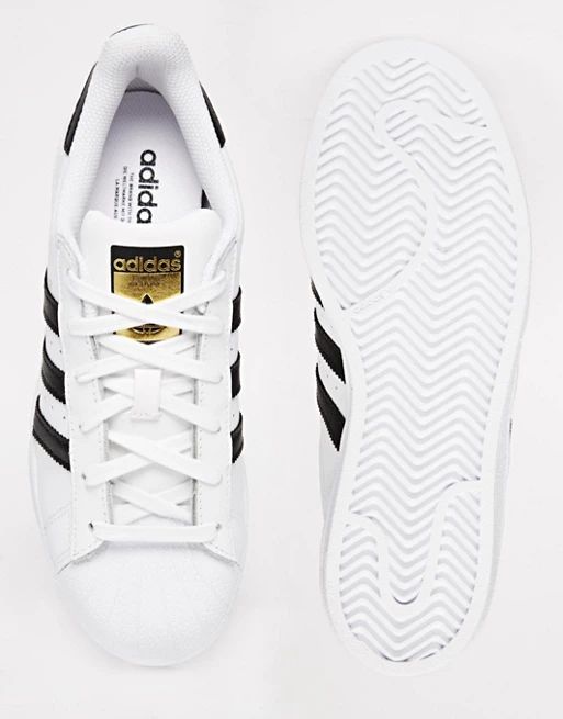 adidas Originals Superstar White & Black Sneakers | ASOS US