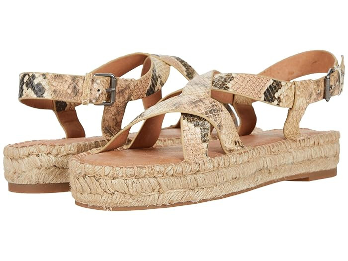 Madewell Aleh Asymmetric Espadrille Sandal (Blush Multi) Women's Shoes | Zappos