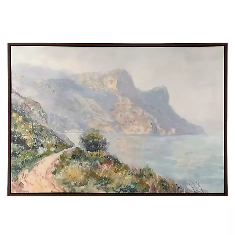 New! Mountainside View Framed Canvas Art Print | Kirklands