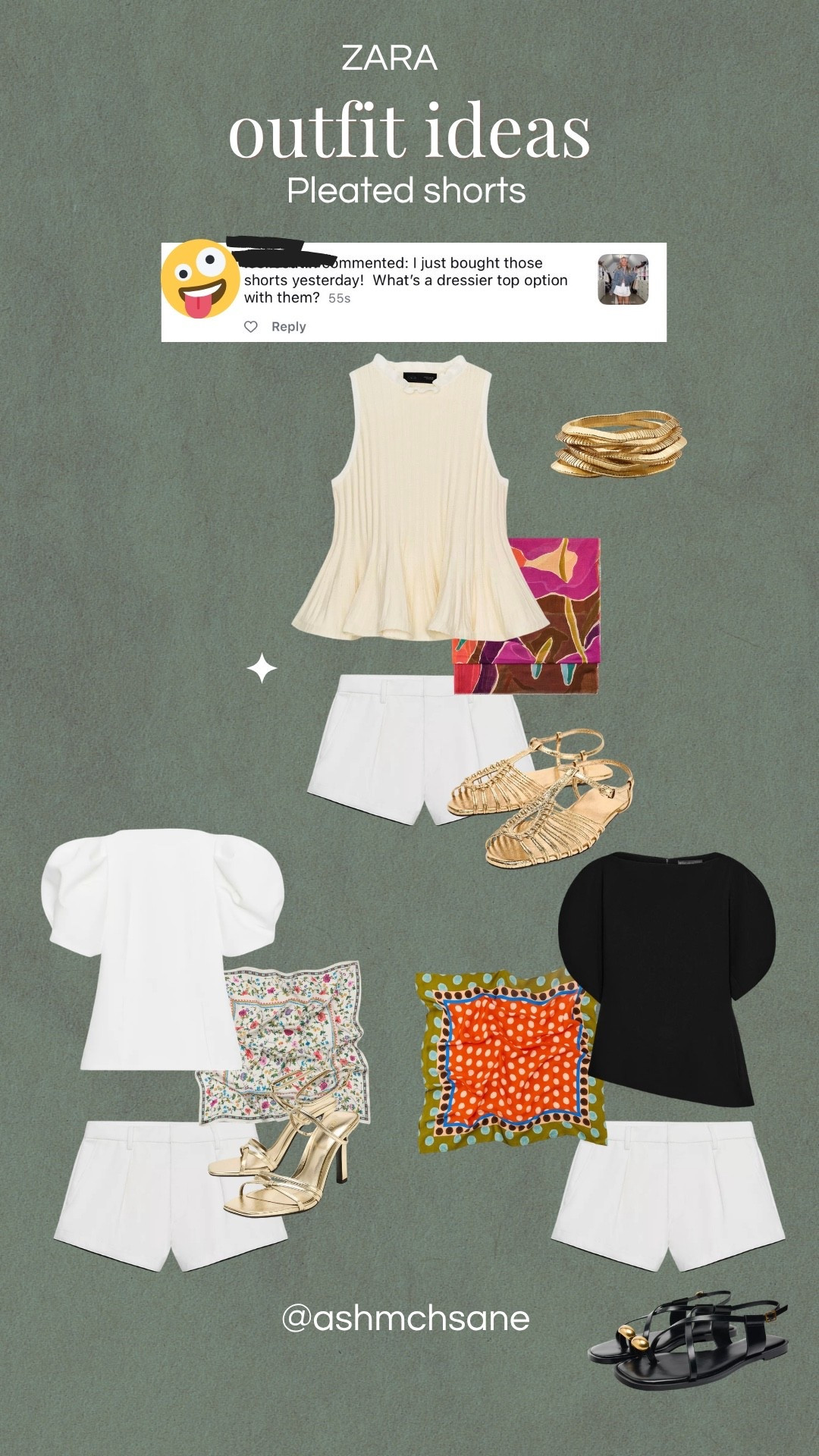 How to style these Zara pleated shorts! 

#LTKootd #LTKPetite #LTKgrwm