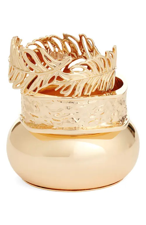 Nordstrom x Harlem's Fashion Row x Harlem's Fashion Row Megan Renee Set of 3 Bangles in Gold at N... | Nordstrom