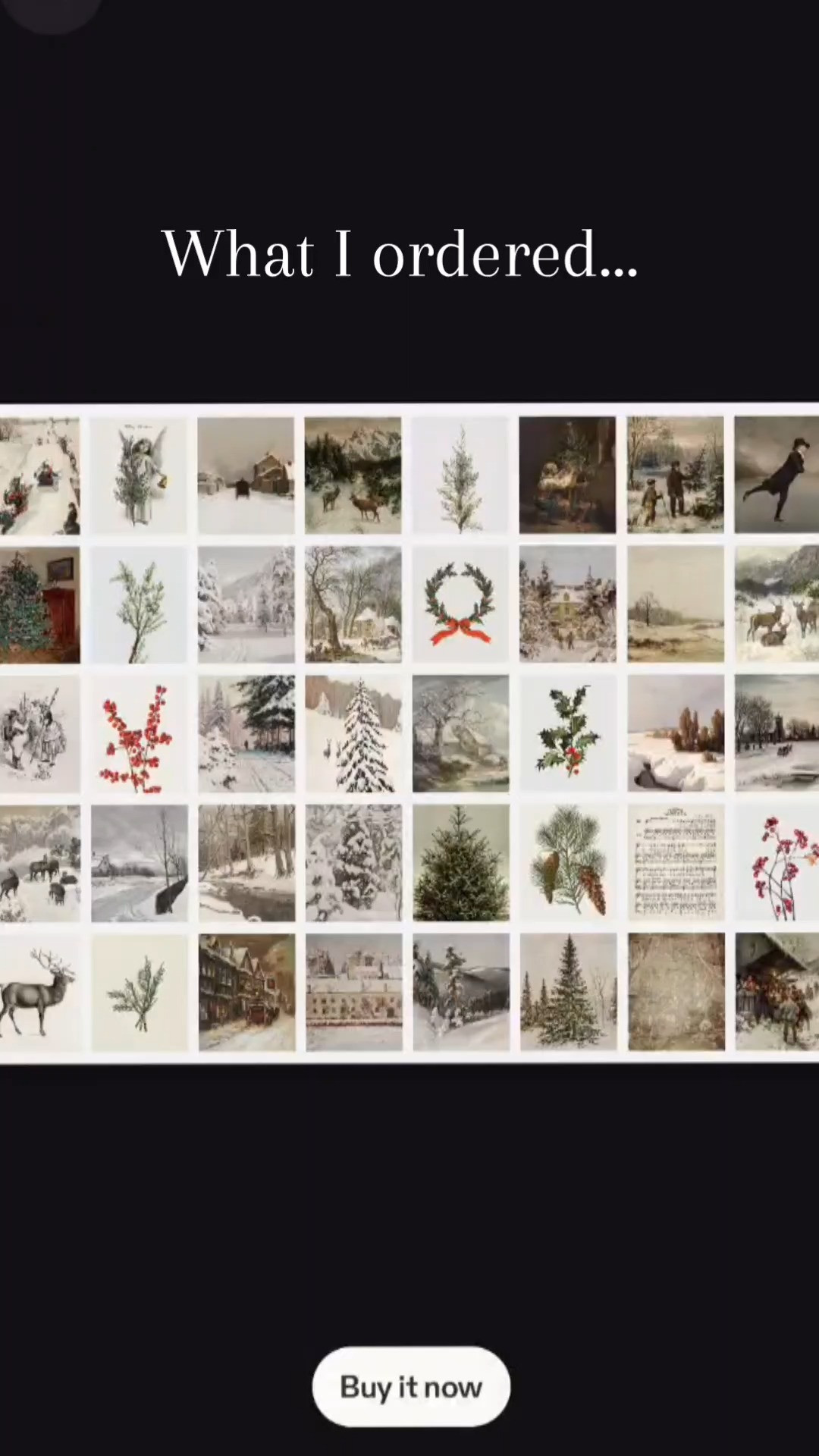 What I ordered vs What I did with it... Vintage Christmas Printables edition! It is SO easy to swap out your wall art with Christmas prints for the holidays. 

 #walldecor #vintagechristmas #LTKHoliday #LTKHome #LTKFindsUnder50