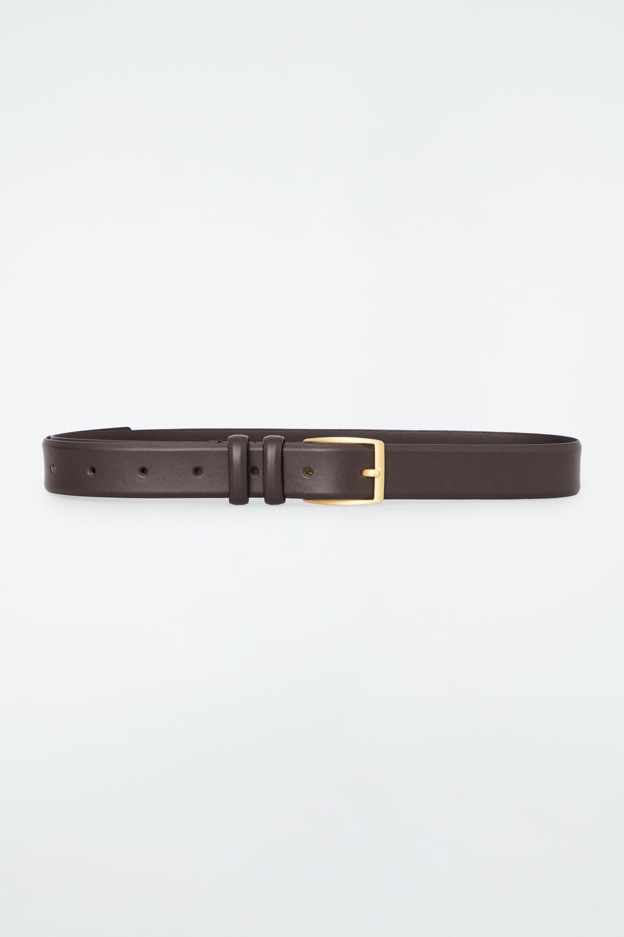 CLASSIC LEATHER BELT - DARK BROWN | COS (EU)