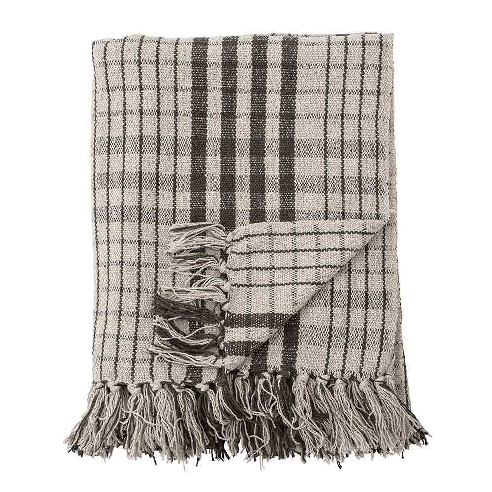 Bloomingville Green Fryd Recycled Cotton Throw - Trouva | Trouva (Global)