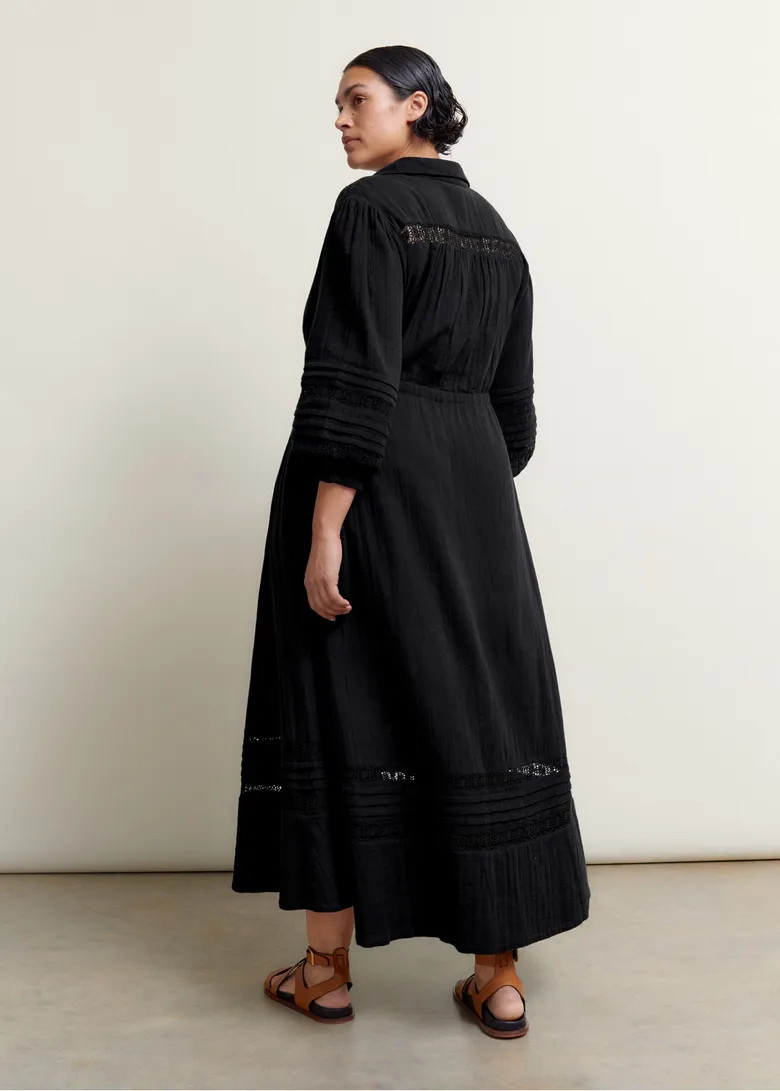 Cheesecloth Drawstring Maxi Dress | ME+EM US