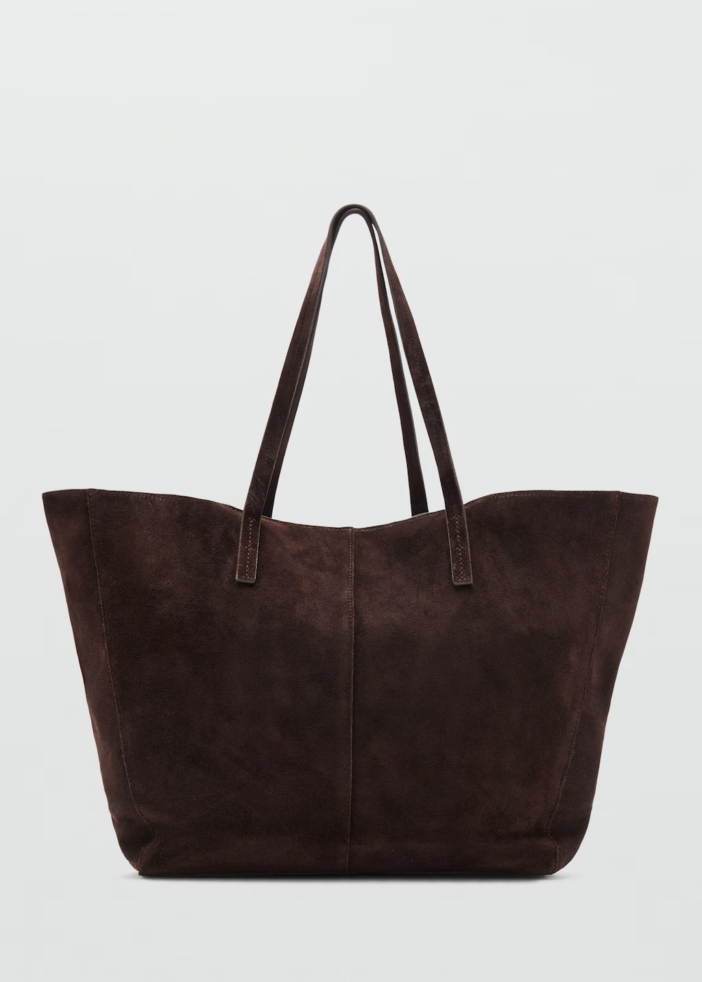 Shopper-Tasche aus Wildleder - Damen | MANGO Österreich | Mango EU