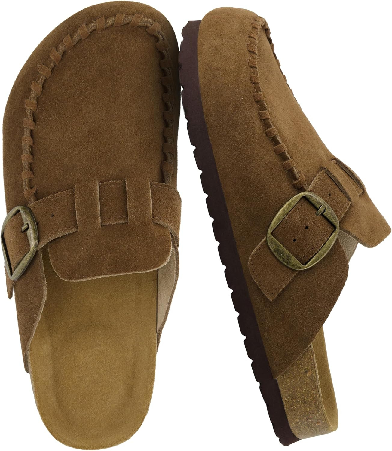 CUSHIONAIRE Canoe Genuine Suede Clogs for Women Footwear with Moc Toe Design – Casual Slip On Womens Shoes | Amazon (US)
