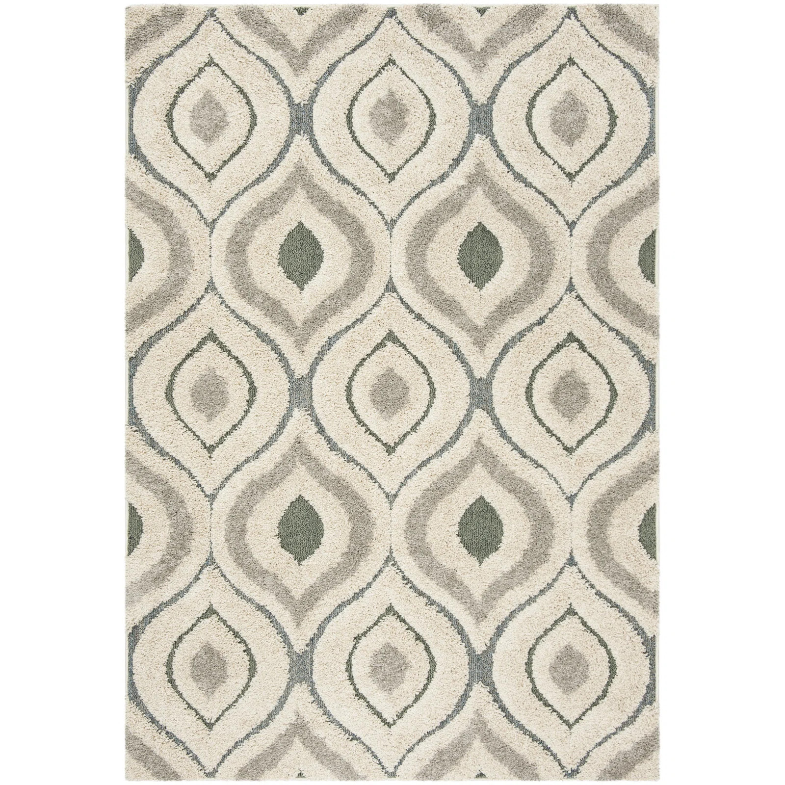 Bryer Shag Performance Geometric Rug | Wayfair North America
