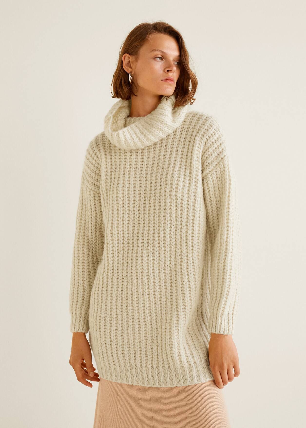 Chunky-knit sweater - Women | MANGO (US)