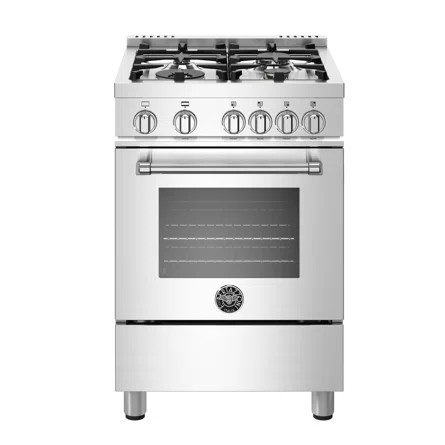 Bertazzoni 24" 2.4 cu. ft. Freestanding Gas Range with Convection Oven | Wayfair North America