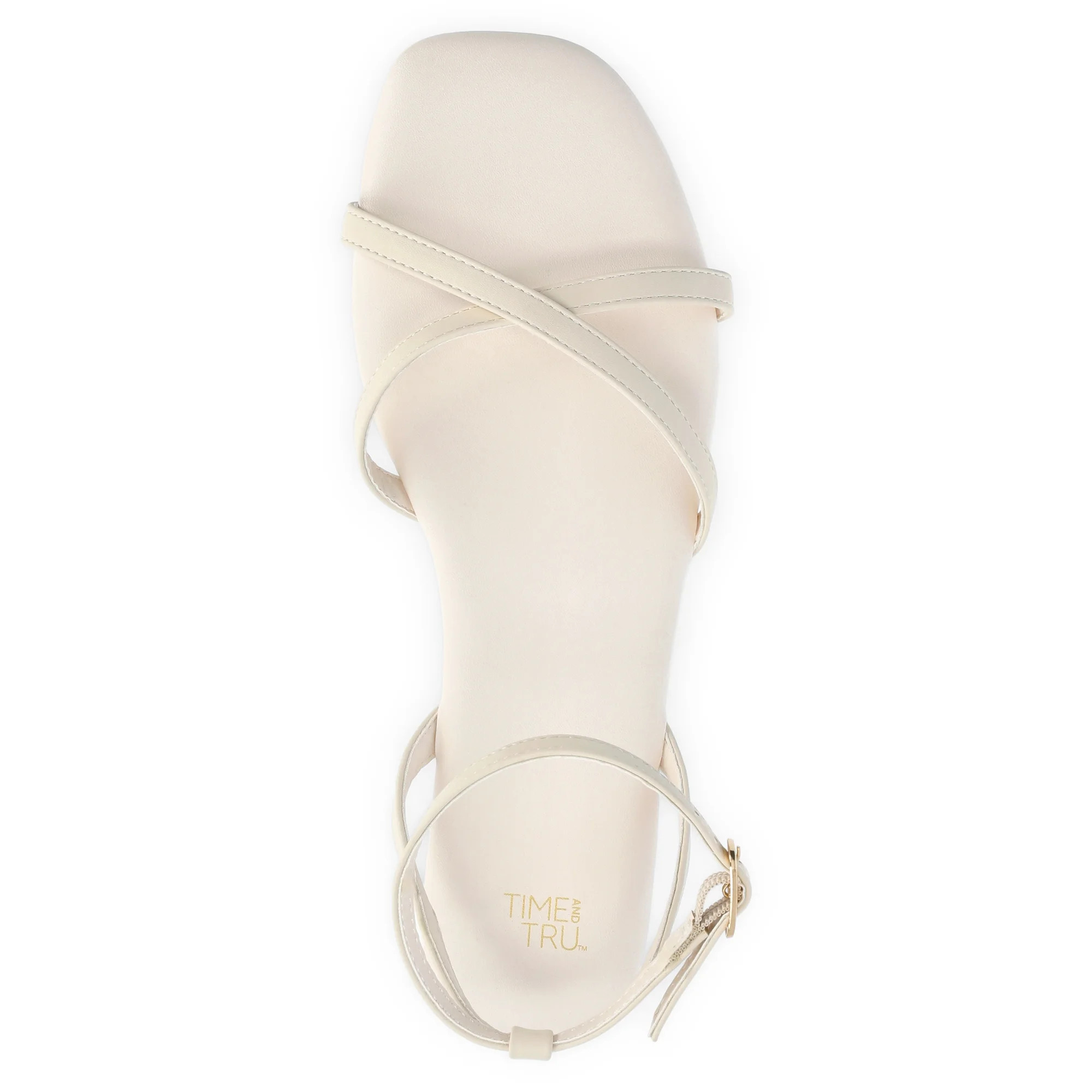 Time and Tru Women's Strappy Flat Sandals | Walmart (US)