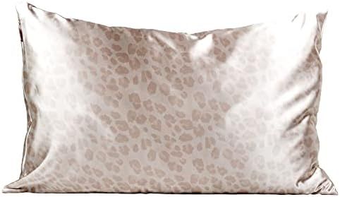 Kitsch 100% Satin Pillowcase, Softer Than Silk, Vegan Silk Pillowcase Cover, Standard (Leopard) | Amazon (US)