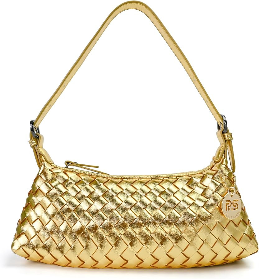 PS PETITE SIMONE Shoulder Bag, Mini Purse for Women Judy Small Clutch, Vegan Leather Woven Handba... | Amazon (US)