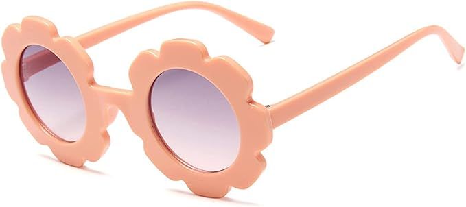 Flower Sunglasses for Kids Flower Cute Glasses UV 400 Protection for Outdoor Beach Girls Boys | Amazon (US)