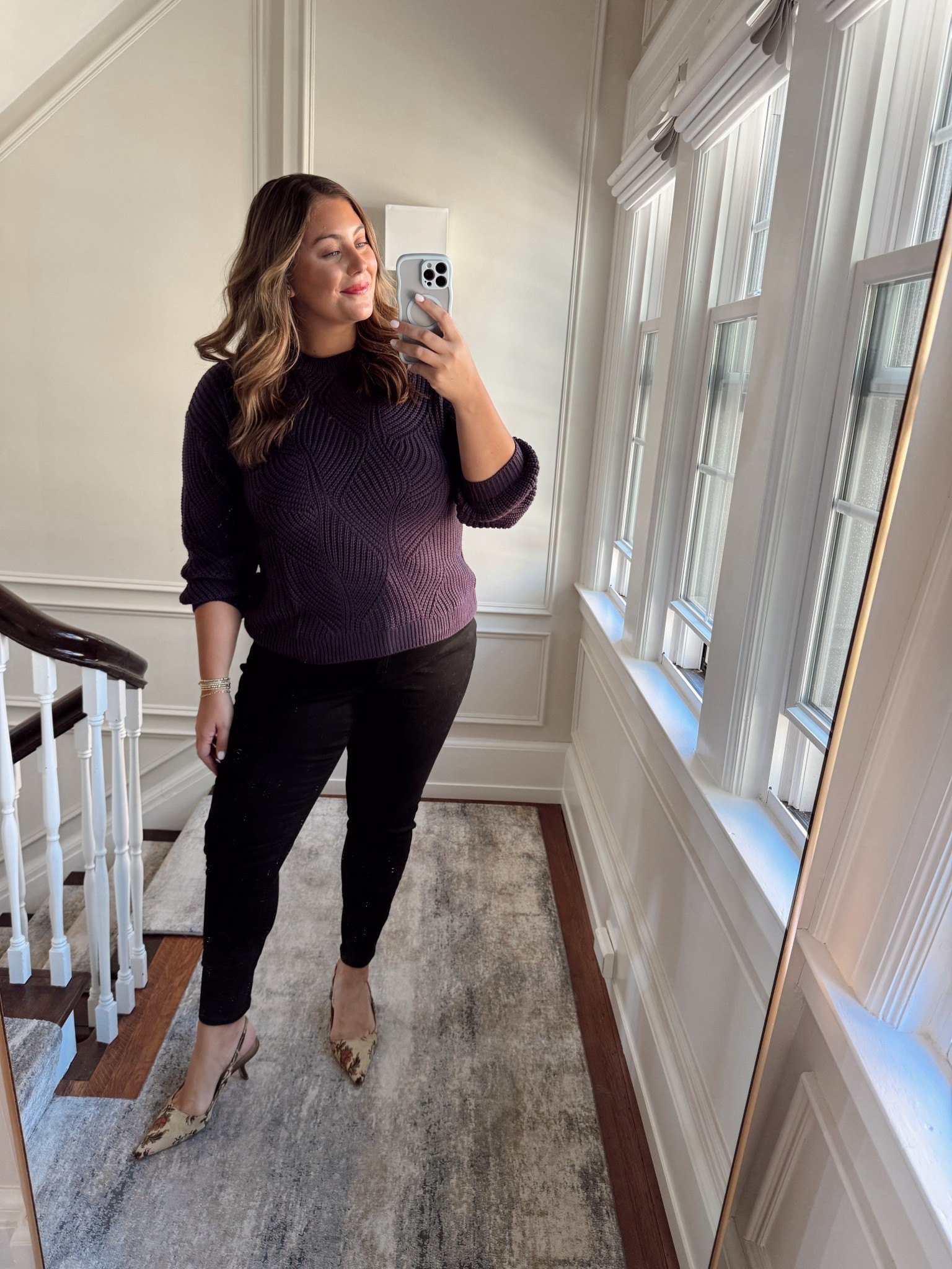 Wearing size 18 in jeans, 14/16 in sweater. Fall outfit - work outfit. 

#LTKWorkwear #LTKPlusSize #LTKSeasonal