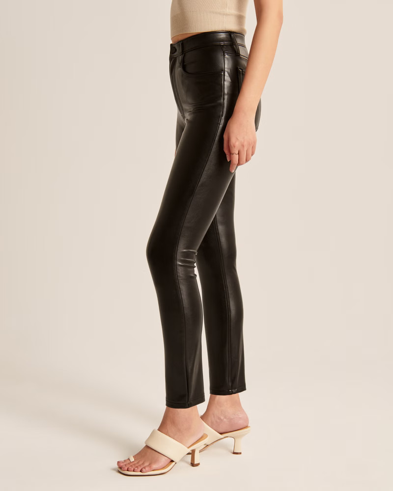 Vegan Leather Skinny Pant | Abercrombie & Fitch (US)