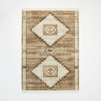 Double Medallion Persian Style Rug Tan - Threshold™ designed with Studio McGee | Target