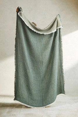 Gauzy Reversible Throw | Anthropologie (US)
