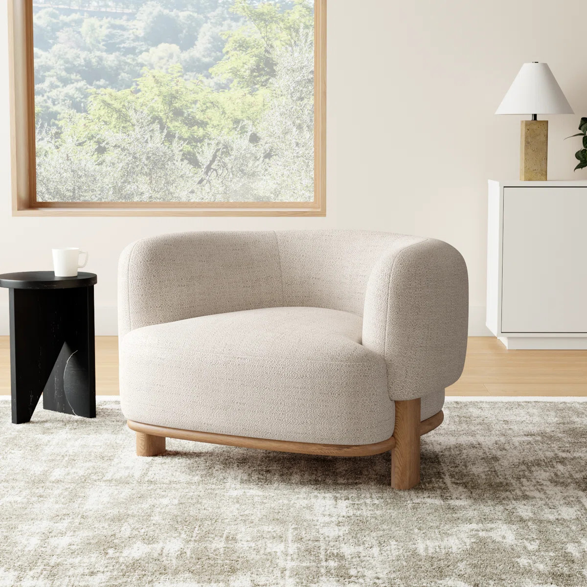 Moris Upholstered Barrel Chair | Wayfair North America